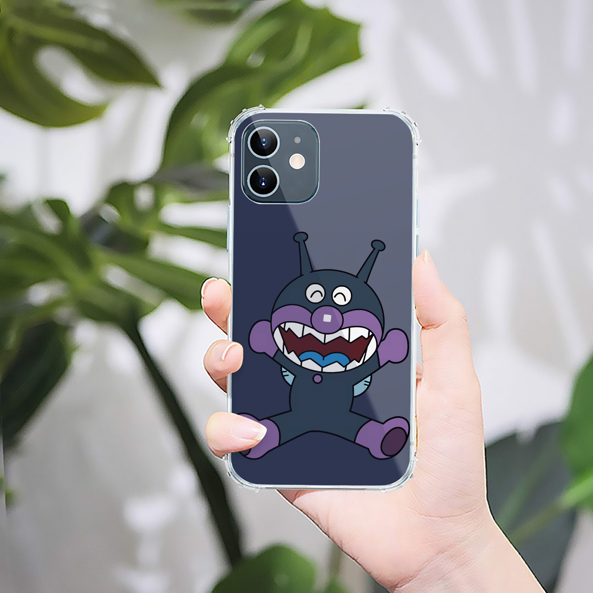 （画像用） アンパンマン Anpanman 【iPhone 12シリーズ対応】透明スマホケース（クリアソフトケース）